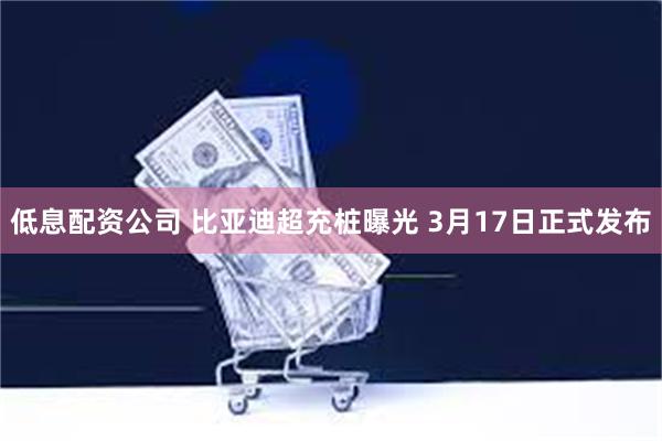 低息配资公司 比亚迪超充桩曝光 3月17日正式发布