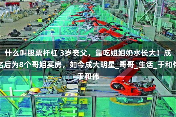 什么叫股票杆杠 3岁丧父，靠吃姐姐奶水长大！成名后为8个哥姐买房，如今成大明星_哥哥_生活_于和伟
