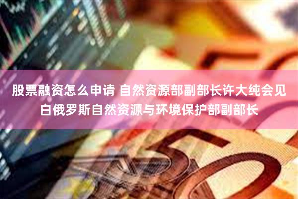 股票融资怎么申请 自然资源部副部长许大纯会见白俄罗斯自然资源与环境保护部副部长