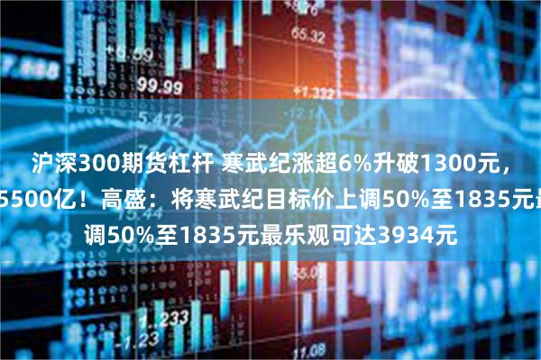 沪深300期货杠杆 寒武纪涨超6%升破1300元，再创新高，市值超5500亿！高盛：将寒武纪目标价上调50%至1835元最乐观可达3934元