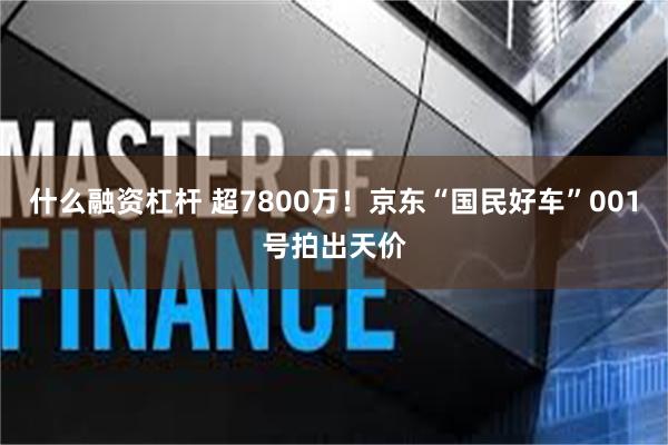 什么融资杠杆 超7800万！京东“国民好车”001号拍出天价