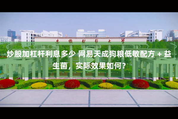 炒股加杠杆利息多少 网易天成狗粮低敏配方 + 益生菌,实际效果如何?
